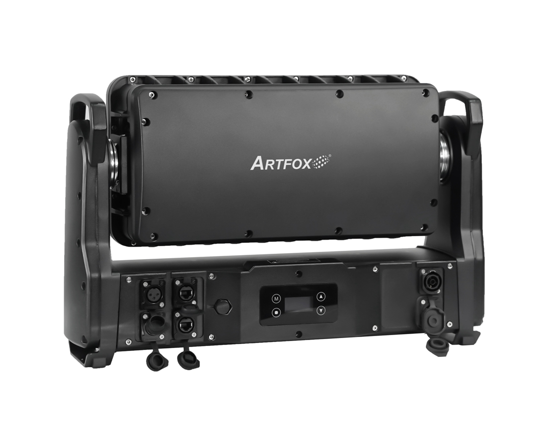 Wall wash light:Strobe and Wash 2-in-1, Tube 1176w White, Background Panel 392w RGB, IP65, Dmx Tilt, ArtNet
